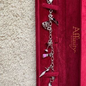 Affinity diamond Silver Charm Bracelet